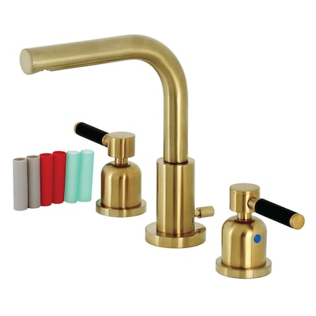 Fauceture FSC8953DKL 8" Widespread Bathroom Faucet, Brushed Brass FSC8953DKL